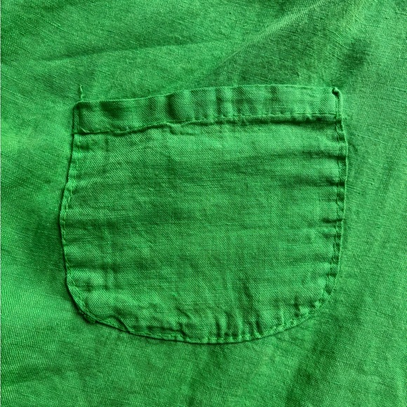 Italian Linen Top XL Made in Italy 100% Linen Oversized - Picture 8 of 9